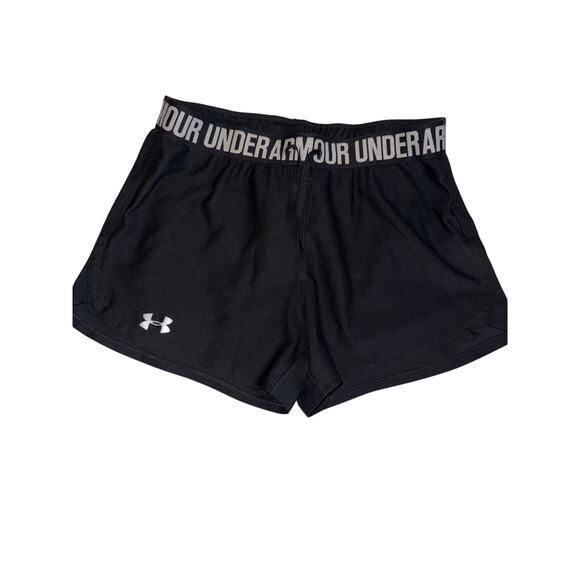 UNDER ARMOUR ATHLETIC SHORTS size small S black - Picture 1 of 3